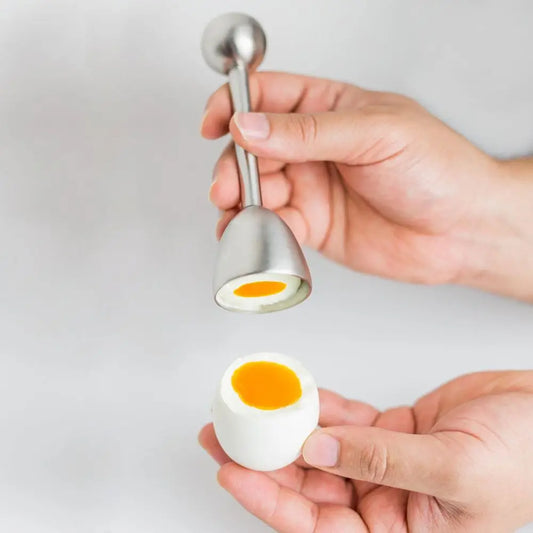 Stainless Steel Egg Topper & Opener Set