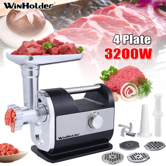 Stainless Steel Electric Meat Grinder: Kitchen Multifunction