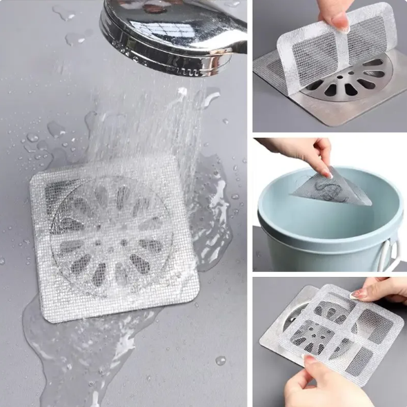 Disposable Shower Drain Hair Catcher: 10PCS
